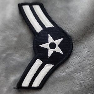 Air Force Airman 1st Class E-3 Full Color Embroidered Enlisted Rank
